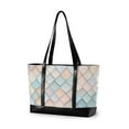 thumbnail image 1 of FORMRS Canvas Laptop Tote Bag for Women with 15.6" Computer Compartments Shoulder Handbag, Small Pink Pattern, 1 of 7