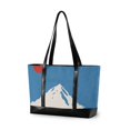 thumbnail image 1 of FORMRS Canvas Laptop Tote Bag for Women with 15.6" Computer Compartments Shoulder Handbag, Snow Mountain, 1 of 7