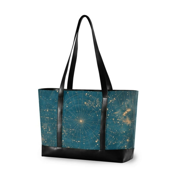 FORMRS Laptop Tote Bag for Women with 15.6" Computer Compartments Handbag, Star Map