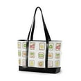 thumbnail image 1 of FORMRS Canvas Laptop Tote Bag for Women with 15.6" Computer Compartments Shoulder Handbag, Toasts Pattern, 1 of 7