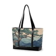 thumbnail image 1 of FORMRS Canvas Laptop Tote Bag for Women with 15.6" Computer Compartments Shoulder Handbag, Tree in The Mountains, 1 of 7