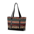 thumbnail image 1 of FORMRS Canvas Laptop Tote Bag for Women with 15.6" Computer Compartments Shoulder Handbag, Tribal Geometric, 1 of 7
