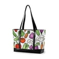 thumbnail image 1 of FORMRS Canvas Laptop Tote Bag for Women with 15.6" Computer Compartments Shoulder Handbag, Vegetables Pattern, 1 of 7
