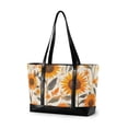 thumbnail image 1 of FORMRS Laptop Tote Bag for Women with 15.6" Computer Compartments Handbag, Watercolor Sunflowers and Leaves, 1 of 7