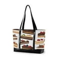 thumbnail image 1 of FORMRS Canvas Laptop Tote Bag for Women with 15.6" Computer Compartments Shoulder Handbag, White Cakes Pattern, 1 of 7