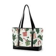 thumbnail image 1 of FORMRS Laptop Tote Bag for Women with 15.6" Computer Compartments Handbag, White Christmas Holly, 1 of 7