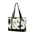 thumbnail image 1 of FORMRS Laptop Tote Bag for Women with 15.6" Computer Compartments Handbag, White Christmas Holly, 1 of 7