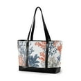 thumbnail image 1 of FORMRS Laptop Tote Bag for Women with 15.6" Computer Compartments Handbag, White Sea Plants, 1 of 7