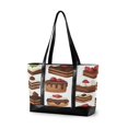 thumbnail image 1 of FORMRS Canvas Laptop Tote Bag for Women with 15.6" Computer Compartments Shoulder Handbag, White Sweet Cakes, 1 of 7