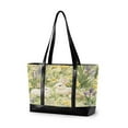 thumbnail image 1 of FORMRS Laptop Tote Bag for Women with 15.6" Computer Compartments Handbag, Yellow Floral Rabbit, 1 of 7