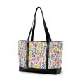 thumbnail image 1 of FORMRS Canvas Laptop Tote Bag for Women with 15.6" Computer Compartments Shoulder Handbag, Yellow Wildflower Pattern, 1 of 7