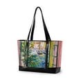 thumbnail image 1 of FORMRS Canvas Laptop Tote Bag for Women with 15.6" Computer Compartments Shoulder Handbag, Yellow Window, 1 of 7
