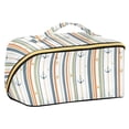 thumbnail image 1 of FORMRS Makeup Bag Travel Cosmetic Organizer for Women Fold Flat Zipper Pouch with Handle, Nautical Pattern, 1 of 8