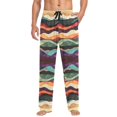 thumbnail image 1 of FORMRS Mens Pajama Pants with Pockets Cotton Sleepwear Lounge Bottoms Sizes S-2XL, Artistic Desert Pattern, 1 of 7