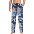 thumbnail image 1 of FORMRS Mens Pajama Pants with Pockets Cotton Sleepwear Lounge Bottoms Sizes S-2XL, Blue Night Sky, 1 of 7