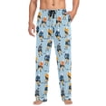 thumbnail image 1 of FORMRS Mens Pajama Pants with Pockets Cotton Sleepwear Lounge Bottoms Sizes S-2XL, Cartoon Hockey Pattern, 1 of 7