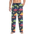 thumbnail image 1 of FORMRS Mens Pajama Pants with Pockets Cotton Sleepwear Lounge Bottoms Sizes S-2XL, Colorful Space Cat, 1 of 7