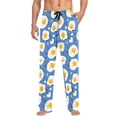 thumbnail image 1 of FORMRS Mens Pajama Pants with Pockets Soft Cotton Sleepwear Lounge Bottoms, Sizes S-2XL, Cute Fried Eggs, 1 of 7