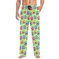 thumbnail image 1 of FORMRS Mens Pajama Pants with Pockets Soft Cotton Sleepwear Lounge Bottoms, Sizes S-2XL, Cute Monsters Pattern, 1 of 7