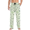 thumbnail image 1 of FORMRS Mens Pajama Pants with Pockets Cotton Sleepwear Lounge Bottoms Sizes S-2XL, Green Triangles Pattern, 1 of 7