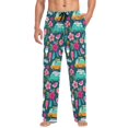 thumbnail image 1 of FORMRS Mens Pajama Pants with Pockets Cotton Sleepwear Lounge Bottoms Sizes S-2XL, Green Vibrant Truck Pattern, 1 of 7