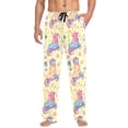 thumbnail image 1 of FORMRS Mens Pajama Pants with Pockets Cotton Sleepwear Lounge Bottoms Sizes S-2XL, Neon Skates, 1 of 7