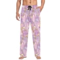 thumbnail image 1 of FORMRS Mens Pajama Pants with Pockets Soft Cotton Sleepwear Lounge Bottoms, Sizes S-2XL, Pastel Pink Marble Pattern, 1 of 7