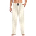 thumbnail image 1 of FORMRS Mens Pajama Pants with Pockets Cotton Sleepwear Lounge Bottoms Sizes S-2XL, Soft Brown Abstract Pattern, 1 of 7