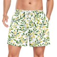 thumbnail image 1 of FORMRS Mens Swim Trunks Mesh Liner Quick Dry Casual Beach Board Shorts with Pockets, Sizes S-2XL, Olive Leaf, 1 of 9