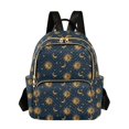 thumbnail image 1 of FORMRS Mini Backpack Purse for Women Quilted Travel Daypack Casual Shoulder Bag, Blue Sun Moon Pattern, 1 of 7