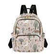 thumbnail image 1 of FORMRS Mini Backpack Purse for Women Quilted Travel Daypack Casual Shoulder Bag, Brown Goose Pattern, 1 of 7