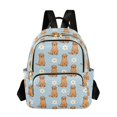 thumbnail image 1 of FORMRS Mini Backpack Purse for Women Quilted Travel Daypack Casual Shoulder Bag, Cartoon Floral Dog Pattern, 1 of 7