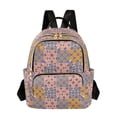 thumbnail image 1 of FORMRS Mini Backpack Purse for Women Quilted Travel Daypack Casual Shoulder Bag, Colorful Geometric Shapes, 1 of 7
