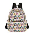 thumbnail image 1 of FORMRS Mini Backpack Purse for Women Quilted Travel Daypack Casual Shoulder Bag, Cute Cartoon Toucans Pattern, 1 of 7