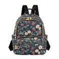thumbnail image 1 of FORMRS Mini Backpack Purse for Women Quilted Travel Daypack Casual Shoulder Bag, Floral Raspberry Pattern, 1 of 7