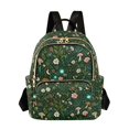 thumbnail image 1 of FORMRS Mini Backpack Purse for Women Quilted Travel Daypack Casual Shoulder Bag, Green Forest Pattern, 1 of 7