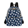 thumbnail image 1 of FORMRS Mini Backpack Purse for Women Quilted Travel Daypack Casual Shoulder Bag, Navy Blue Baseball Pattern, 1 of 7