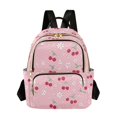 thumbnail image 1 of FORMRS Mini Backpack Purse for Women Quilted Travel Daypack Casual Shoulder Bag, Pink Cute Cherry Pattern, 1 of 7