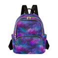 thumbnail image 1 of FORMRS Mini Backpack Purse for Women Quilted Travel Daypack Casual Shoulder Bag, Purple Galaxy Pattern, 1 of 7