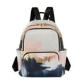 thumbnail image 1 of FORMRS Mini Backpack Purse for Women Quilted Travel Daypack Casual Shoulder Bag, Abstract Landscape, 1 of 7