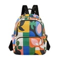 thumbnail image 1 of FORMRS Mini Backpack Purse for Women Travel Daypack Casual Shoulder Bag, Abstract Plants, 1 of 7