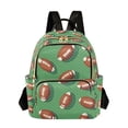 thumbnail image 1 of FORMRS Mini Backpack Purse for Women Travel Daypack Casual Shoulder Bag, American Footballs, 1 of 7