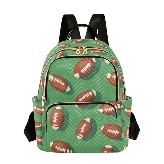 FORMRS Mini Backpack Purse for Women Travel Daypack Casual Shoulder Bag, American Footballs