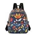 thumbnail image 1 of FORMRS Mini Backpack Purse for Women Travel Daypack Casual Shoulder Bag, Art Flowers, 1 of 7