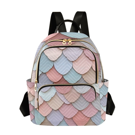 FORMRS Mini Backpack Purse for Women Quilted Travel Daypack Casual Shoulder Bag, Art Pattern