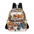 thumbnail image 1 of FORMRS Mini Backpack Purse for Women Quilted Travel Daypack Casual Shoulder Bag, Autumn Day Pattern, 1 of 7