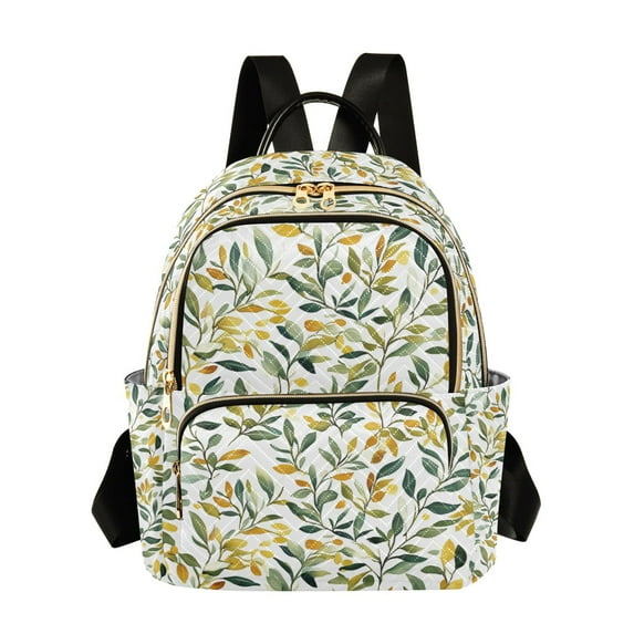 FORMRS Mini Backpack Purse for Women Travel Daypack Casual Shoulder Bag, Autumn Greenery