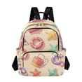 thumbnail image 1 of FORMRS Mini Backpack Purse for Women Travel Daypack Casual Shoulder Bag, Beach Toys Pattern, 1 of 7