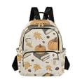 thumbnail image 1 of FORMRS Mini Backpack Purse for Women Travel Daypack Casual Shoulder Bag, Beige Fall Books, 1 of 7