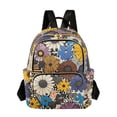 thumbnail image 1 of FORMRS Mini Backpack Purse for Women Travel Daypack Casual Shoulder Bag, Beige Flowers, 1 of 7